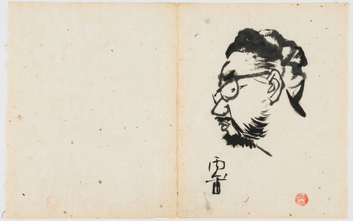 ▲사진::동양화가 김기창이 윤상서화첩에 남긴 윤상의 초상[OCI미술관 제공]