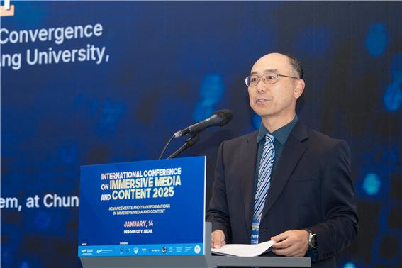 ▲위정현 중앙대학교 실감미디어혁신융합대학사업단 단장 / 중앙대학교 가상융합대학 학장