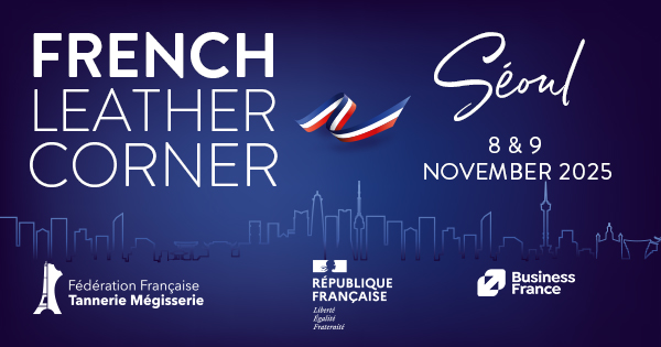 ▲사진: ‘프렌치 레더 코너(French Leather Corner)’ 포스터.   출처:  프랑스가죽협회(FFTM) 