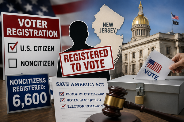 Image representing the non-citizen voter registration error and proposed citizenship verification law in New Jersey (AI-generated)